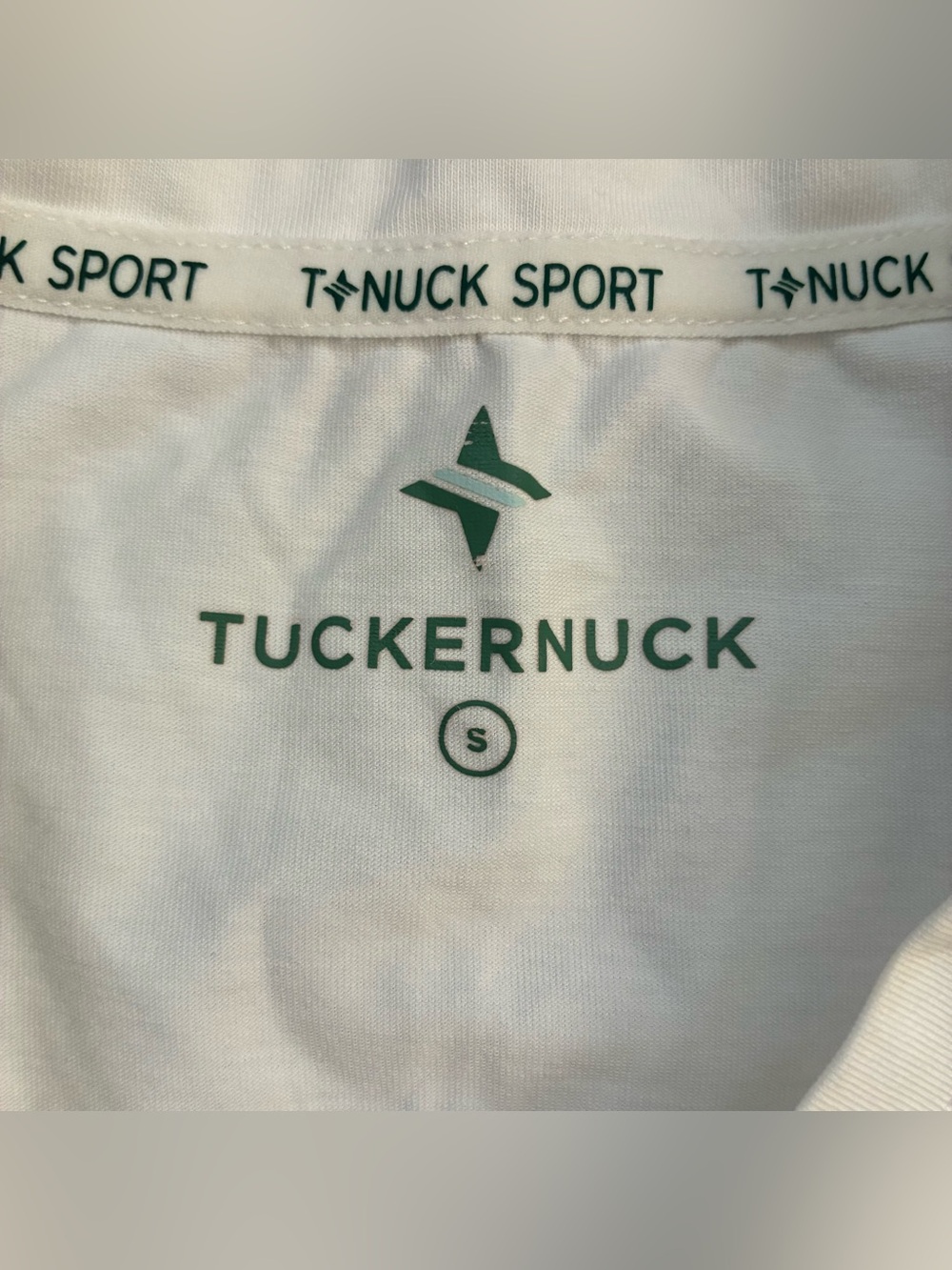Tuckernuck TNUCK Sport White Performance Cotton Sasha Tank, Size Small - Picture 3 of 5